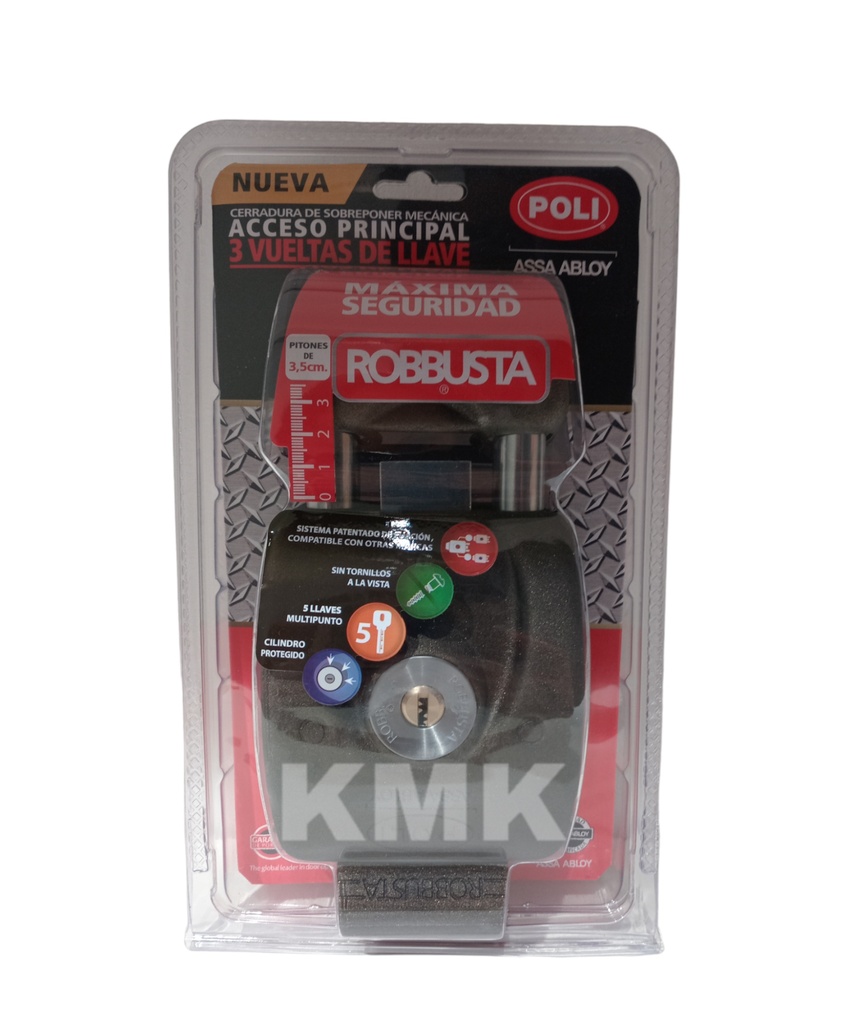 [146831] 146831 CERR. SOBREPONER ROBBUSTA 5500 B60, 3 VUELTAS, AJUSTABLE, S/CAJA CAFE BTD