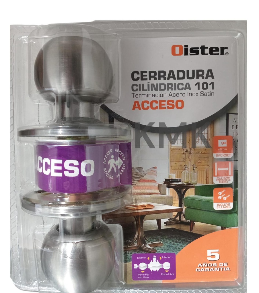[CE101ACCESO] CE101ACCESO - CERRADURA CILINDRICA OISTER 101 ACCESO 