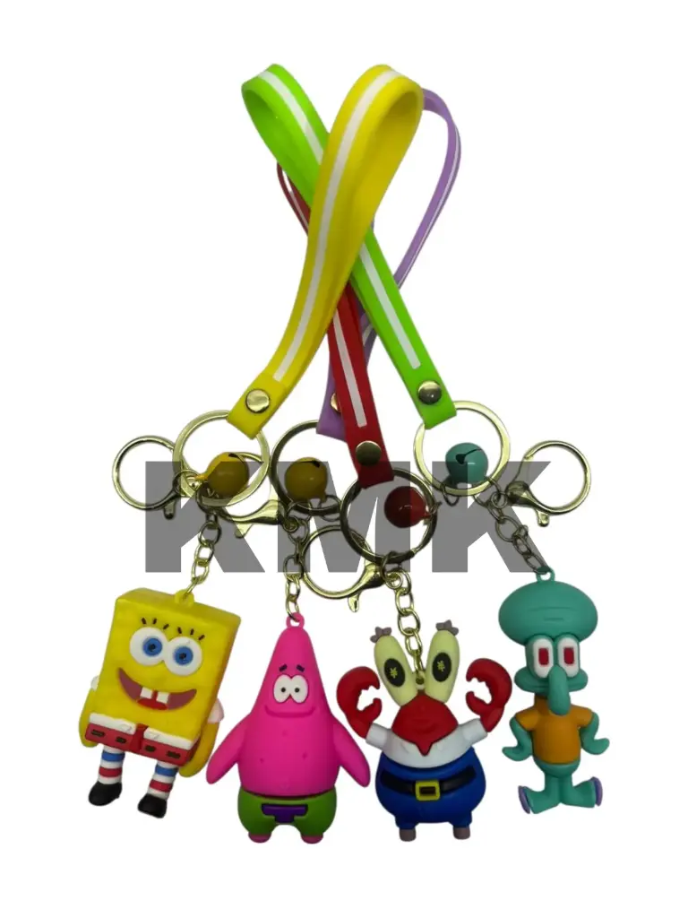 [LLBOBESPONJA] Set Llavero Bob Esponja (4UN)
